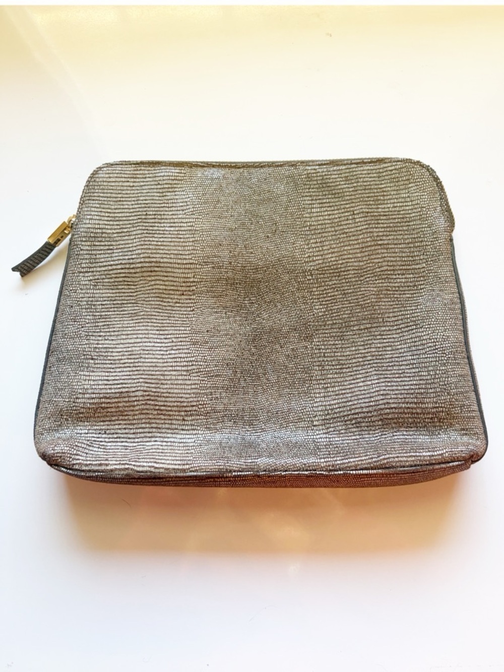 India Hicks Insider Leather Pouch Island Gecko